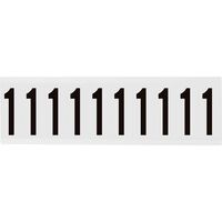 Identical numbers and letters on one card for indoor use 22.00 mm x 57.00 mm NL-W225-1, Black, White, Rectangle, Permanent, Blue onSelf Adhesive Labels