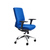 Silla de oficina profesional de alta calidad tapizada en tela ignifuga y brazos regulables. RD-944V15. Color azul