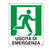 Cartello di Segnalazione - Uscita di Emergenza a Destra - 25x31 cm - E20106X (Bi