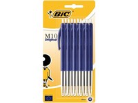 BIC® M10 Clic Balpen, Medium Punt, 1 mm, Blauw (pak 10 stuks)