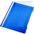 Sichthefter A4 PVC langes Beschriftungsfenster blau