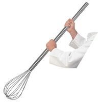 Vogue Balloon Whisk 40in Silver Colour Stainless Steel