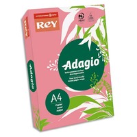 INAPA Ramette 500 feuilles papier couleur pastel ADAGIO Rose pastel A4 80g