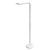 ALBA Lampadaire à LED intégrée Blanc réversible, métal et ABS Hauteur 185 cm, Tête 44x20 cm Socle D31 cm