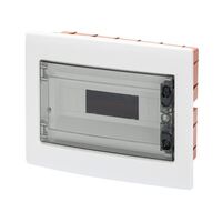 Gewiss PE/N műanyag 1x 12M süllyesztett fehér IP40 átlátszó ajtó 40CDi kiselosztó (GW40605BS)