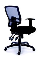 MAYAH "Creative" irodai szék (fekete lábkereszt) (10892-02CA BLACK / BBSZVV17)