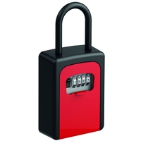 BASI SSZ 200B Schlüsselsafe Schwarz / Rot mit Zahlenschloss und Bügel