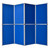 Bi-Office Gallery Exhibition System, Blue Loop Nylon, 8 Aluminium framed panels, 102 x 75 cm each Frontal View