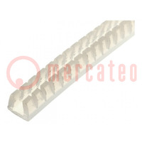 Hole and edge shield; polyetylene; L: 10m; natural; H: 5.7mm