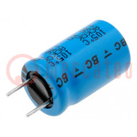 Condensator: elektrolytisch; low ESR; THT; 100uF; 63VDC; Ø10x16mm