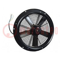 Fan: AC; axial; 230VAC; Ø398x98.3mm; 2436m3/h; 75dBA; ball bearing