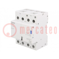 Relay: installation; bistable,impulse; NC + NO x3; Ucoil: 24VAC