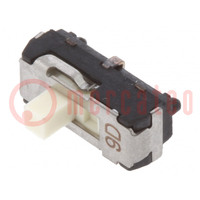 Switch: slide; Pos: 2; SPDT; 0.2A/12VDC; ON-ON; SMT; Leads: curved