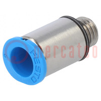 Push-in fitting; straight; -0.95÷6bar; Gasket: NBR rubber; QSM