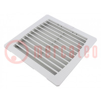 Filter; Cutout: 177x177mm; D: 34mm; IP54; Mounting: push-in; grey