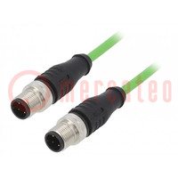 Connection lead; PIN: 4; 5m; plug; 1A; -40÷80°C; Insulation: PUR