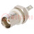 Socket; BNC; female; insulated,with mounting nut,with washer