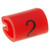 Jelölések; Jelölés: 2; 3,8÷6,3mm; PVC; piros; -45÷70°C; THT