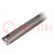 Rail simple; aluminium; Ø: 20mm; L: 500mm; DryLin® W; rond
