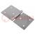 Hinge; Width: 120mm; stainless steel; H: 60mm; Holes pitch: 96/36mm