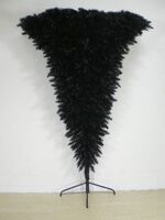 Artificial Umbrella Christmas Wall Tree - 270cm, Black
