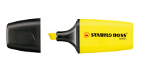 Textmarker STABILO® BOSS® MINI. Kappenmodell, Farbe des Schaftes: in Schreibfarbe, Farbe: gelb
