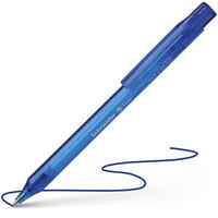 Kugelschreiber Fave, Druckmechanik, Ausführung Mine: M, blau, Farbe des Schaftes: blau transparent