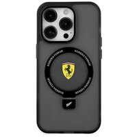 1_Ferrari FEHMP15SUSCAK iPhone 15 6,1&quot; schwarz/schwarz Hardcase Ring Stand 2023 Collection MagSafe
