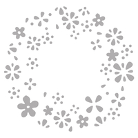 Produktfoto: Stanzschablone: Blütenkranz Negativ