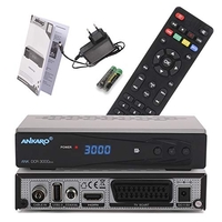 RÉCEPTEUR CÂBLE ANKARO DCR 3000 PLUS NUMÉRIQUE 1080P FULL HD POUR TÉLÉVISION PAR CÂBLE (HDTV, DVB-C / C2, HDMI, PÉRITEL, COAXIAL