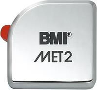 BMI rolmaat MET, verchroomd 13mmx3m