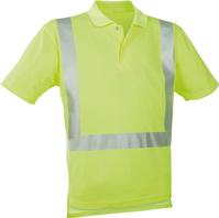 Warn-Polo-Shirt leuchtgelb, Größe 2XL