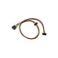 Inter-Tech Adapter 1x Molex -> 2x SATA Power 90° 0,65m