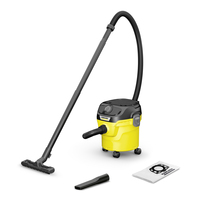 Kärcher 1.628-401.0 extractor de polvo Negro, Amarillo 12 L 1000 W