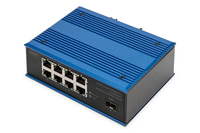 Digitus Commutateur réseau Gigabit Ethernet 8 ports, industriel, non administrable, 1 liaison montante SFP