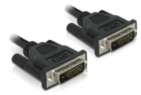 DeLOCK DVI 24+1 Cable 0.5m male/male DVI kábel 0,5 M DVI-D Fekete