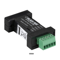 Black Box IC833A convertidor, repetidor y aislador en serie USB 2.0 RS-485 Negro