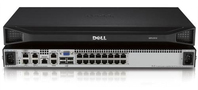 DELL DMPU2016-G01 switch per keyboard-video-mouse (kvm) Montaggio rack Argento