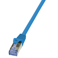LogiLink 0.5m Cat.6A 10G S/FTP netwerkkabel Blauw 0,5 m Cat6a S/FTP (S-STP)