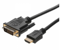 Helos 118857 Videokabel-Adapter 1 m HDMI DVI Schwarz
