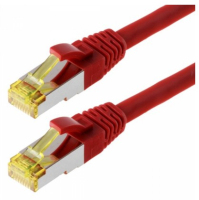 Helos Cat 6a S/FTP 0.5 m Netzwerkkabel Rot 0,5 m Cat6a S/FTP (S-STP)