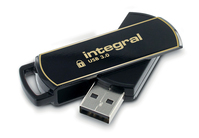 Integral 8GB Crypto Drive FIPS 197 Encrypted USB 3.0 unidad flash USB USB tipo A 3.2 Gen 1 (3.1 Gen 1) Gris