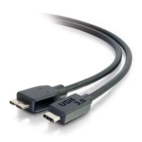 C2G USB 3.0, C - Micro B, 3m USB-kabel USB 3.2 Gen 1 (3.1 Gen 1) USB C Micro-USB B Zwart