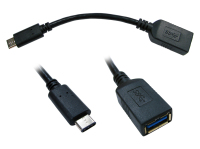 Cables Direct USB3C-951-50CM USB cable 0.5 m USB 3.2 Gen 1 (3.1 Gen 1) USB C USB A Black