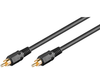 Microconnect AUDC05G audio kabel 5 m RCA Zwart