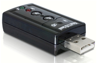 DeLOCK 61645 Kabeladapter USB 2.0 2x 3.5 Schwarz