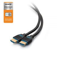 C2G Câble 3,6 m HDMI® Premium, haut débit, série de performance- 4K 60 Hz encastrable dans le mur, certifié CMG (FT4)