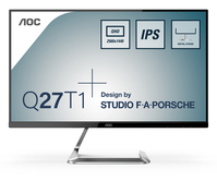 AOC Q27T1 monitor komputerowy 68,6 cm (27") 2560 x 1440 px Quad HD LED Czarny