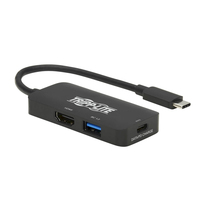 Tripp Lite U444-06N-H4UBC2 Adaptador Multipuerto USB C - HDMI 4K @ 60 Hz, 4:4:4, HDR, USB A, Carga USB C PD 3.0 (100W), Negro