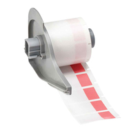 Brady M71-30-427-RD printer label Red, Transparent Self-adhesive printer label